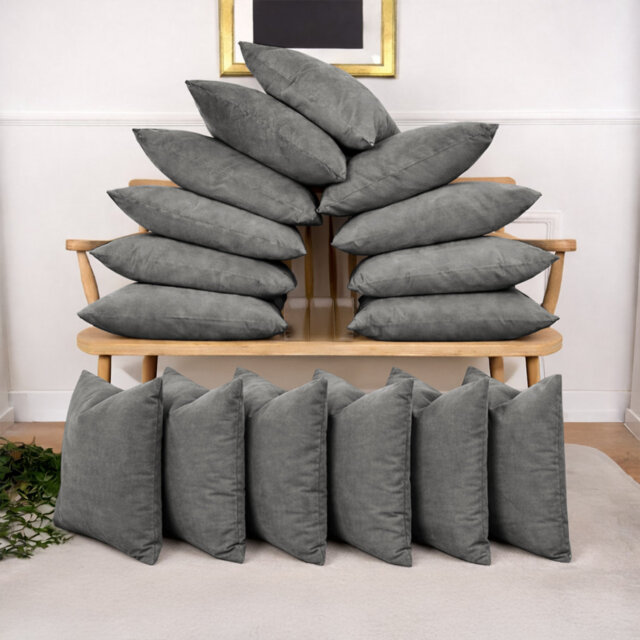 16 Pack Velvet Cushion Cover Square Throw Cushion Cases Multi Color Available