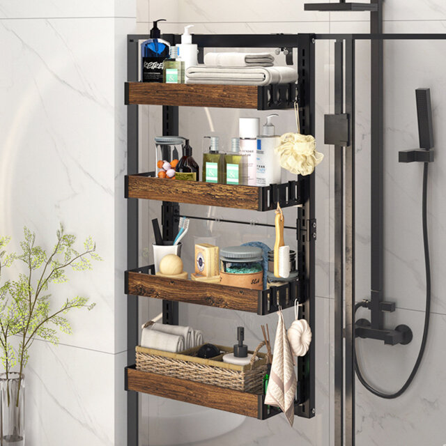 Zoee 40Cm W x 17Cm D Steel Wall Bathroom Shelves