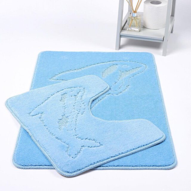 Madeline Non-Slip Non-slip Bath Mat And Pedestal Mat