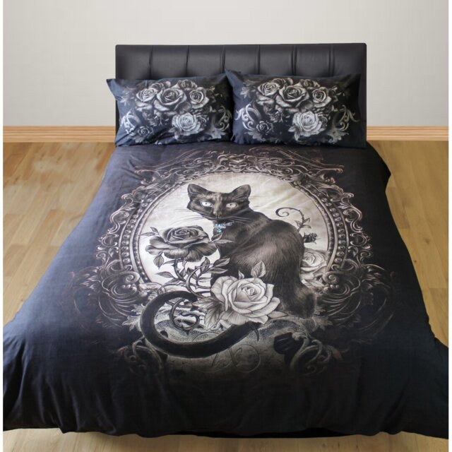 PARACELSUS Abbing Black/White 144 TC Reversible Duvet Cover Set