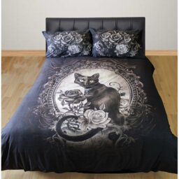 PARACELSUS Abbing Black/White 144 TC Reversible Duvet Cover Set