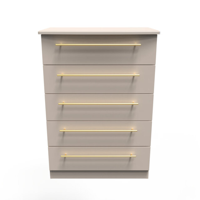 Fully Assembled Akhavi 5 Drawer 76.5Cm W Chest of Drawers
