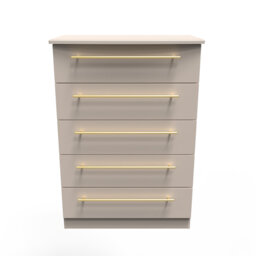 Fully Assembled Akhavi 5 Drawer 76.5Cm W Chest of Drawers