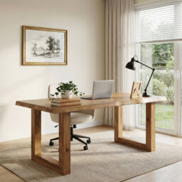 Solid Wood Computer Desk