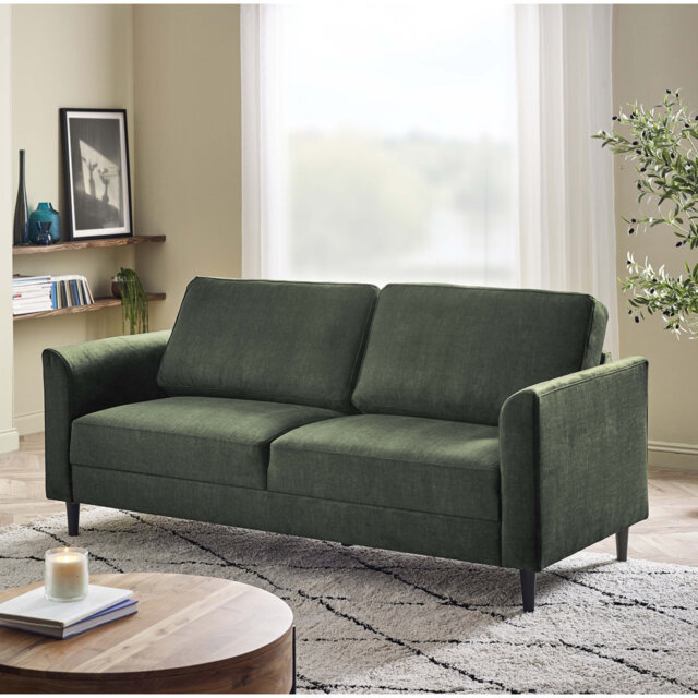 Logi Fabric Seater Sofa - Upholstered Modern Minimalist Boxy Style