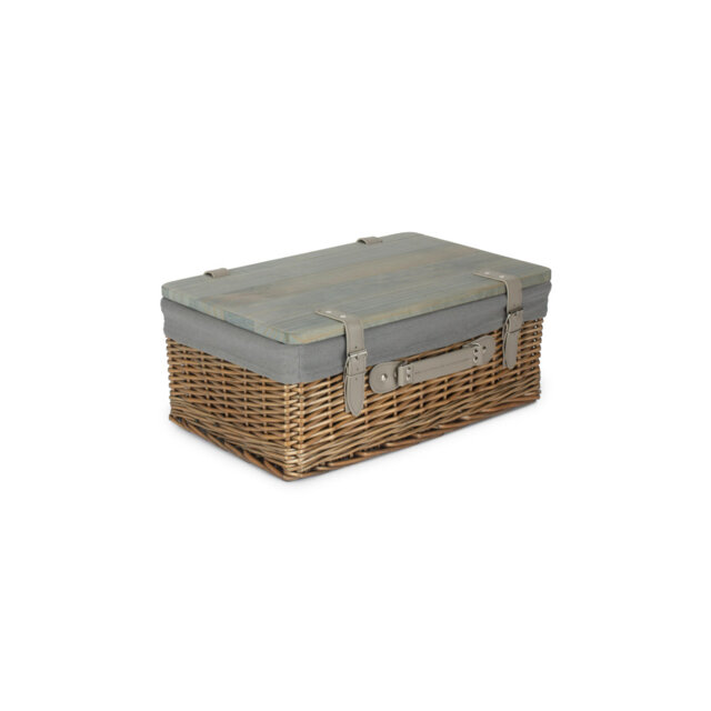 Wicker Gift or Storage Hamper with Lining