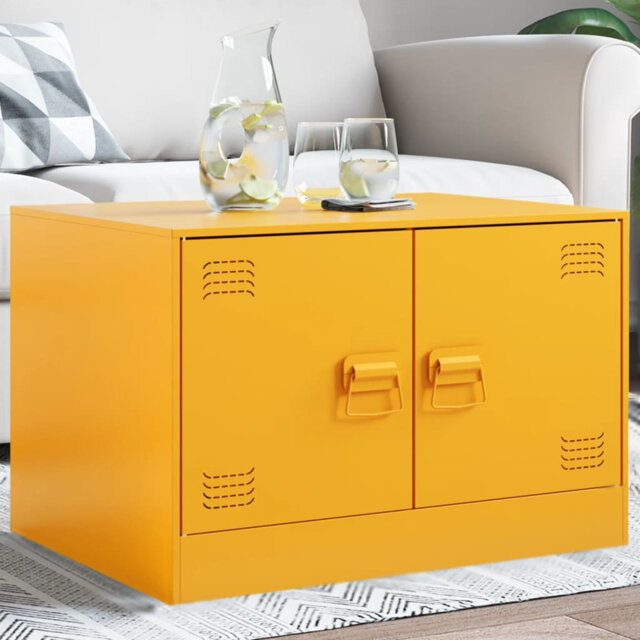 Borough Wharf Coffee Table Mustard Yellow 67X50x44 Cm Steel