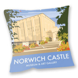 Bradshaw Dave Thompson Illustrated Travel Collection Square Throw Cushion