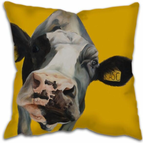 Corringham Faux Leather Cushion with Filling