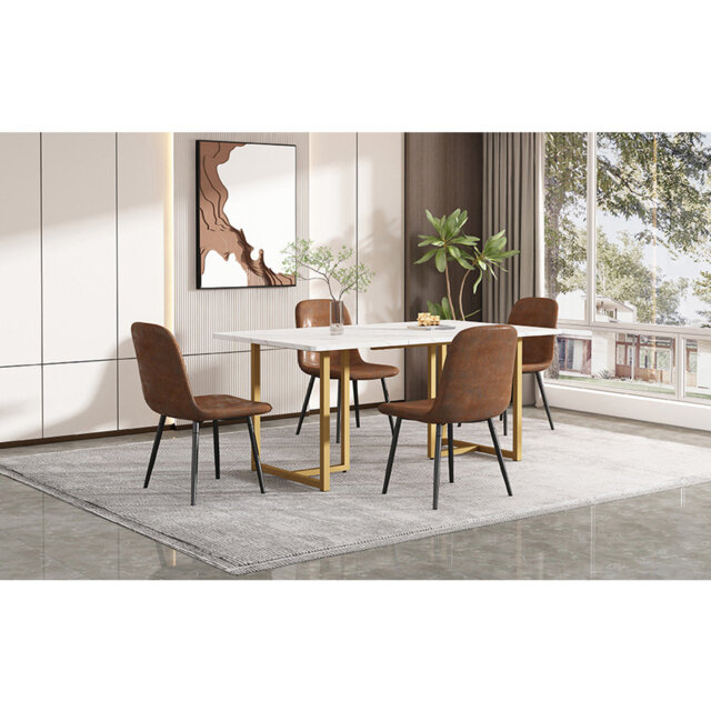 Bronislaw Rectangular 140Cm L x 80Cm W Dining Table
