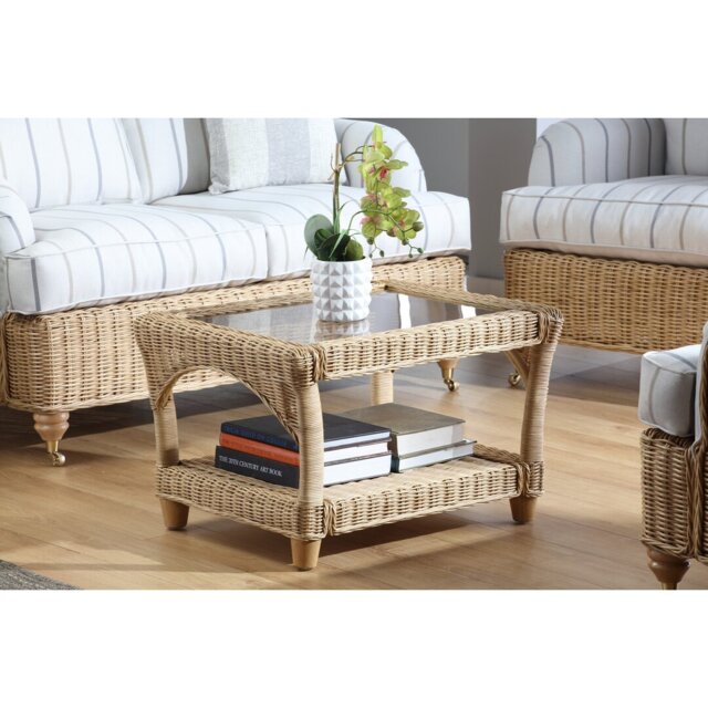 Chamblee Four Leg Coffee Table with Storage