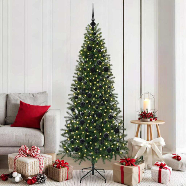 Artificial Christmas Tree with 300 LEDs PE and PVC