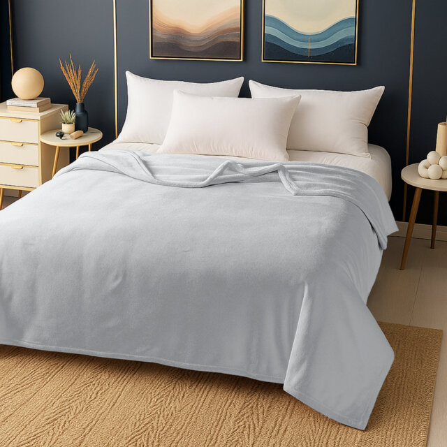 Reversible Mink Faux Fur Plush Fleece Throw/ Blanket