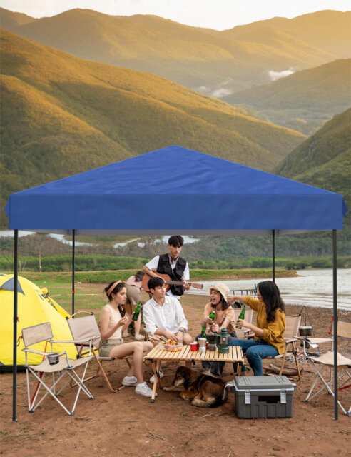 3m×3m Pop Up Gazebo – 1-Minute Setup, Waterproof & UPF50+ Sun Protection, with Sandbags & Wheeled Bag – Ideal for Garden, Beach, Camping & Parties