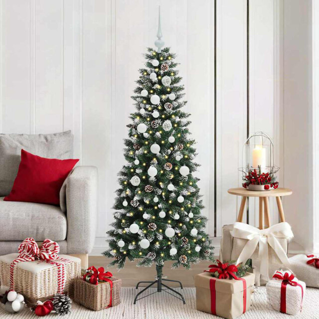 Artificial Christmas Tree with 150 LEDs Green