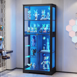 Display Cabinet with 3 Color Led Lights and Human Sensor Function