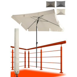Balcony Parasol, 200 x 125cm, Anthracite - UPF 50+ Rectangular Parasol