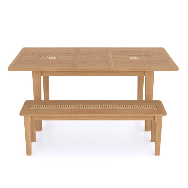 Arneta Extendable Oak Dining Table