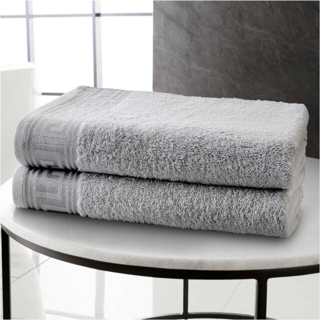 Egyptian Cotton Bathroom Towels, Super Soft, Quick Dry & Ultra Absorbent Hand Towel, Bath Towel & Sheets in Greek Design