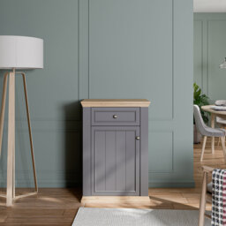 Archimbald Modern cottage style 1-door, 1-drawer shoe cabinet, engineered wood, decor, 69.8 cm W x 101.3 cm H x 43.5 cm D
