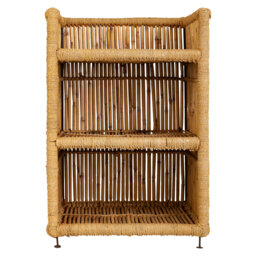 Mershon 75cm H x 51cm W Brass Step Bookcase