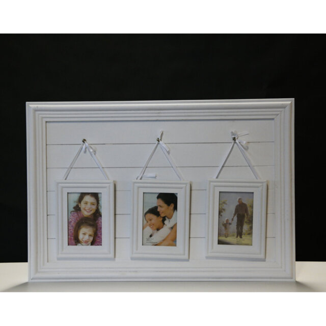 Pam White Wood Picture Frame