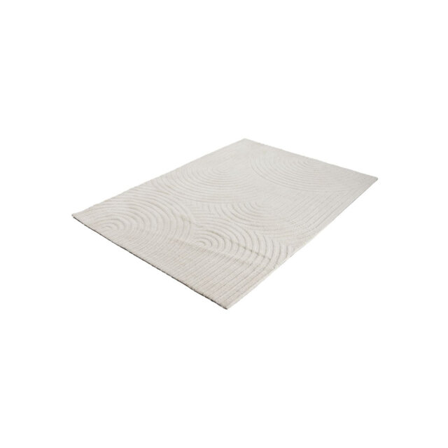 Handgefertigter Teppich Aus Mikrofaser In Creme Hand Crafted Hand Tufted Cream Area Rug