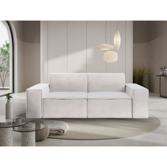 Edmeston 214Cm Recessed Arm Loveseat