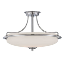 Elberta Glass Semi Flush Mount
