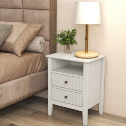 Amberrae 2 Drawer Bedside Table