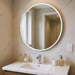 Aluminium Round Mirror