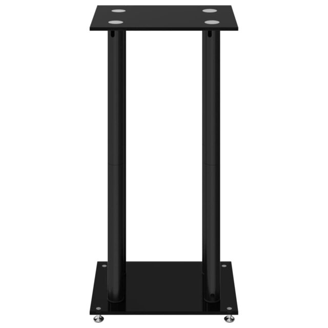 Speaker Stands Speaker Floor Stand 2pcs Tempered Glass 4 Pillars Design