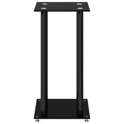 Speaker Stands Speaker Floor Stand 2pcs Tempered Glass 4 Pillars Design