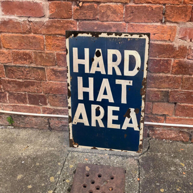 Hard Hat Area Wall Décor