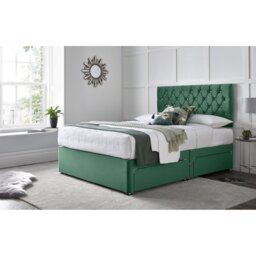 "Crosslin Divan Bed with 24"" Headboard on Struts"