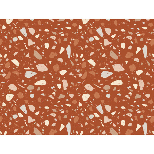 Vinyl Floor Mat for Home, printed PVC non-slip, Terrazo Odiseo