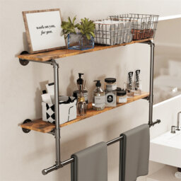 Beton 116cm Industrial Pipe Clothing Rack