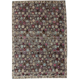 Geometric Hand Knotted 175cm X 236cm Area Rug