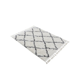 Eddy Shaggy Boho Black Rug