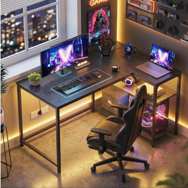 Metal Base Computer Desk