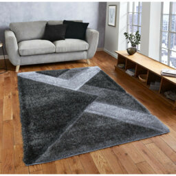 Hubbs Shaggy Grey/Silver Rug