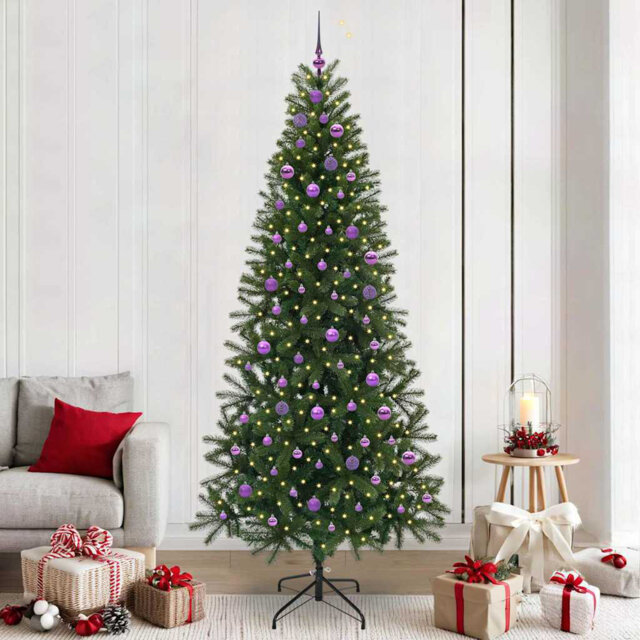 Artificial Christmas Tree with 300 LEDs PE and PVC