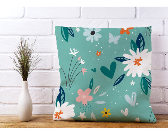 Robinne Garden Summer Flowers Floral Scatter Cushion with Filling