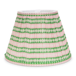 Riza Fabric Tapered Lamp Shade ( Clip On ) in Pink