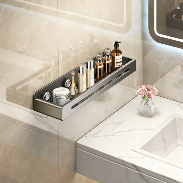 Carbon Steel Wall Bathroom Shelves