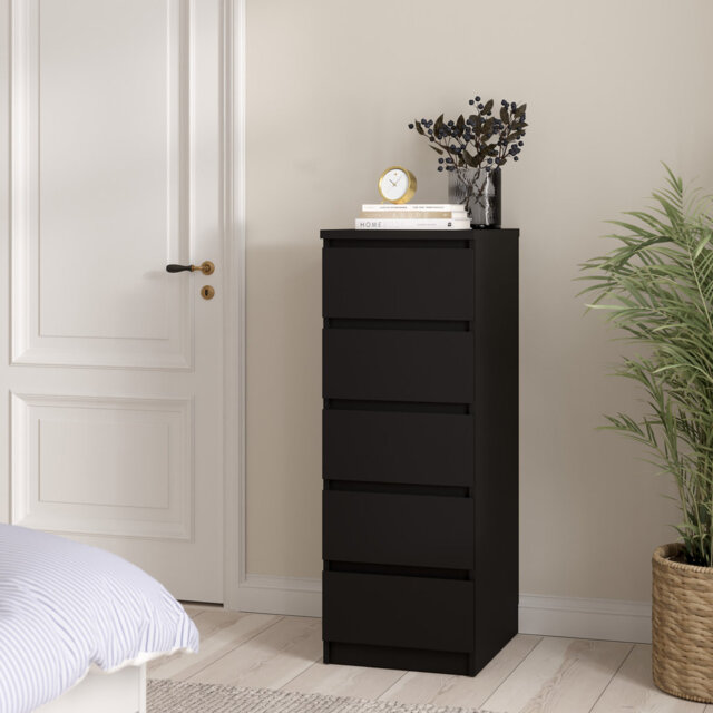 Caton 5 Drawer 40.2Cm W Tallboy Chest