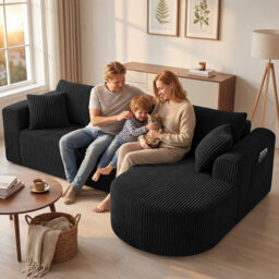 3 Seater Fabric Corner Sectional