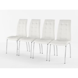 Liam 45cm H Tufted Upholstered Metal Side Chair