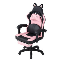 Metro Lane Adjustable Reclining Ergonomic Swiveling PC & Racing Game Chair in Black；pink