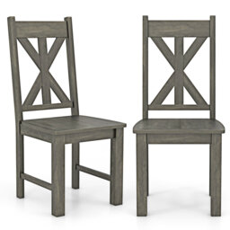 Cann 44cm H Solid Wood Side Chair in Grey